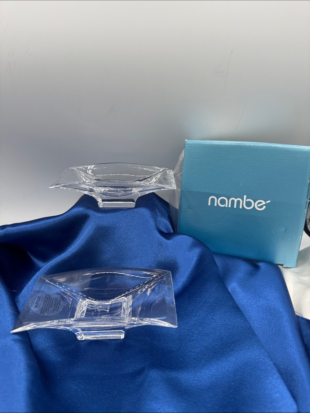 Set of two mini Nambé Planar Bowls, in the original box, NIB